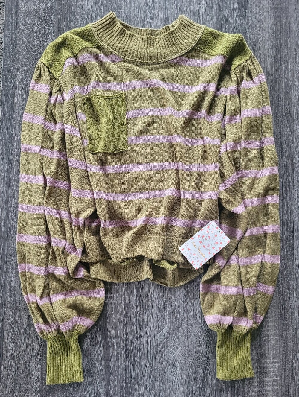 NWT Free People Amethyst Forest Combo Sweater